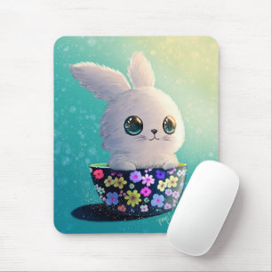 Alfombrilla De Ratón Fauna Adorable de la Primavera Guardián: Conejito 