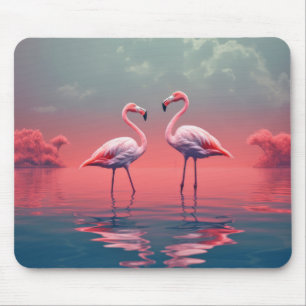 Alfombrilla De Ratón Fauna Flamingo Animal Bird Wildlife Wilderness Col