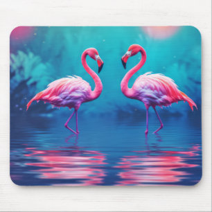 Alfombrilla De Ratón Fauna Flamingo Animal Bird Wildlife Wilderness Col
