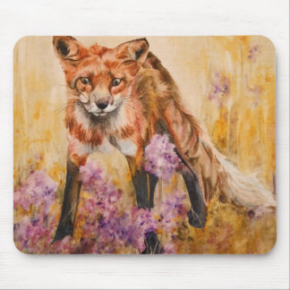 Alfombrilla De Ratón Fauna Mousepad de la acuarela de la fauna del Fox