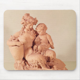 Alfombrilla De Ratón Fauno femenino con su niño