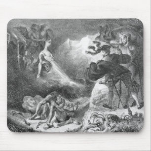Alfombrilla De Ratón Fausto y Mephistopheles en las brujas
