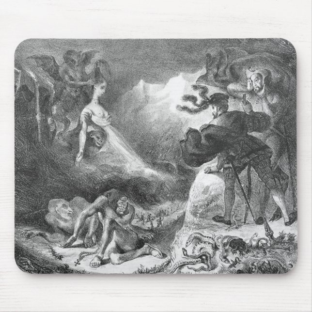 Alfombrilla De Ratón Fausto y Mephistopheles en las brujas (Frente)