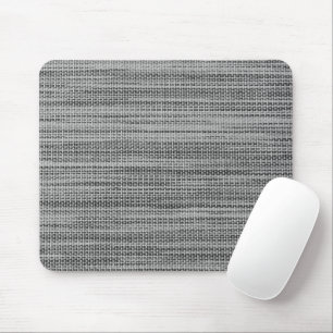 Alfombrilla De Ratón Faux Gray Fabric Cloth Modern Design Mouse Pad