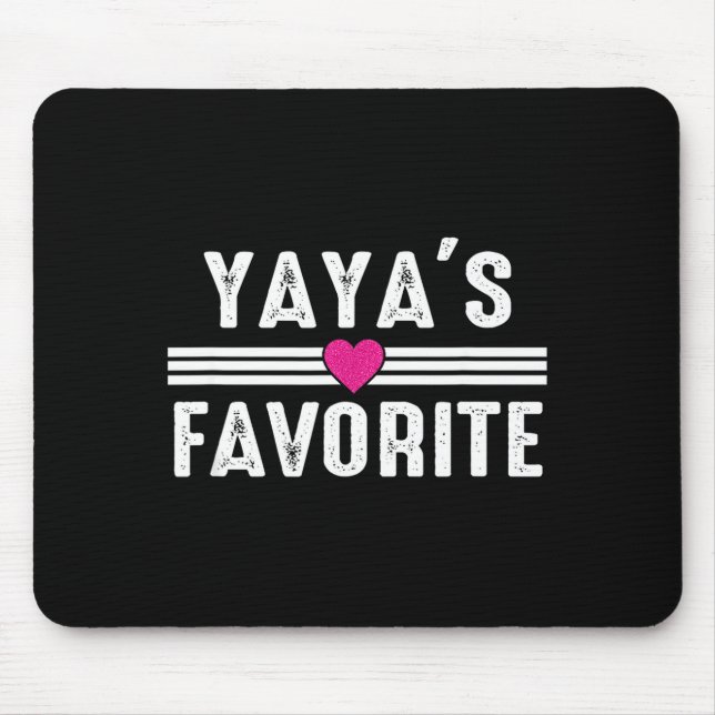 Alfombrilla De Ratón Favorito de Yaya  (Frente)