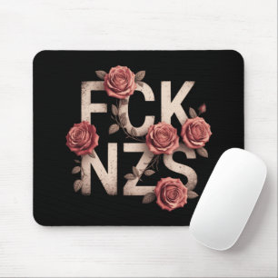 Alfombrilla De Ratón FCK NZS Floral Contra la Derecha No Nazis Lgbtq+
