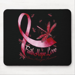 Alfombrilla De Ratón Fe Esperanza Amor Cerebro Aneurisma Conciencia Lib