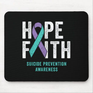 Alfombrilla De Ratón Fe Esperanza Prevención del Suicidio Conciencia Pú