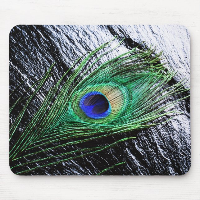 Alfombrilla De Ratón Feather Peacock 1 Mousepads (Frente)