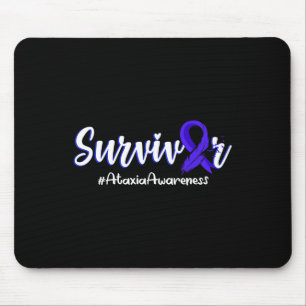Alfombrilla De Ratón Feather Ribbon Ataxia Awareness Support Gifts