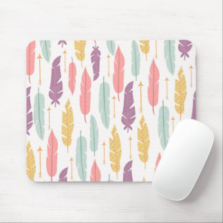Alfombrilla De Ratón Feathers Boho Mouse pad