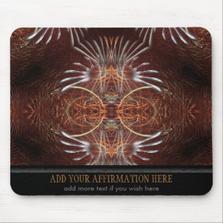 Alfombrilla De Ratón Featjers tribales fractales Mousepad