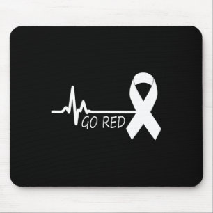 Alfombrilla De Ratón Febrero Mes de la Salud del Corazón Estadounidense