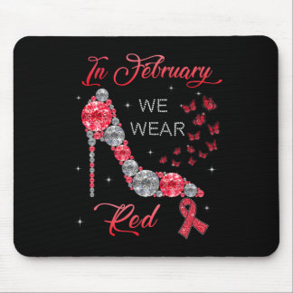 Alfombrilla De Ratón Febrero Usamos La Cardiopatía Roja
