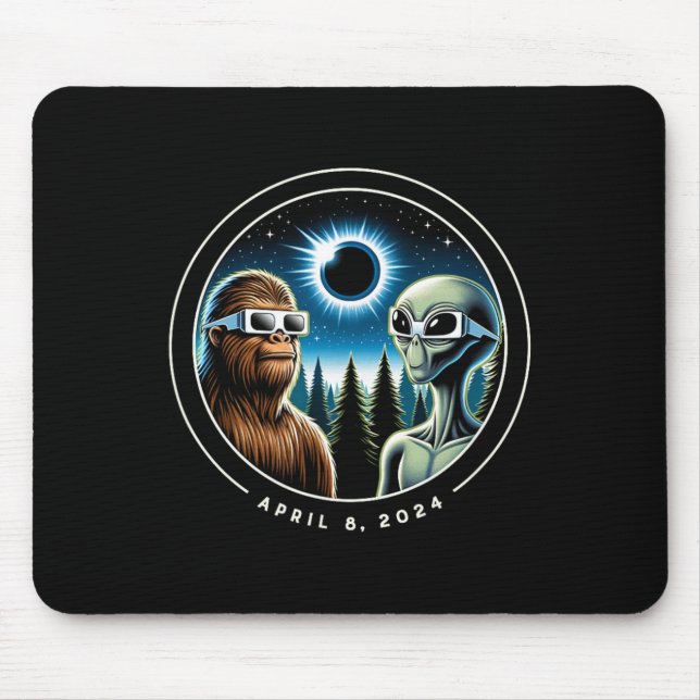 Alfombrilla De Ratón Fecha de abril de alienígena divertida para pie de (Frente)