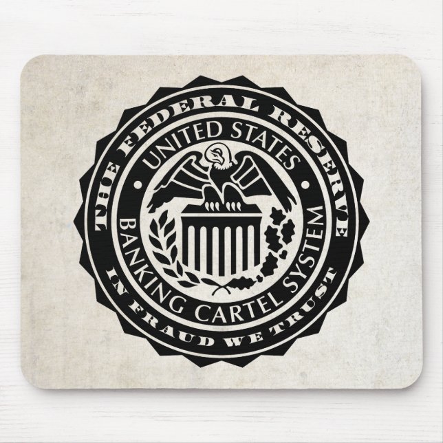 Alfombrilla De Ratón Federal Reserve sella Mousepad (Frente)