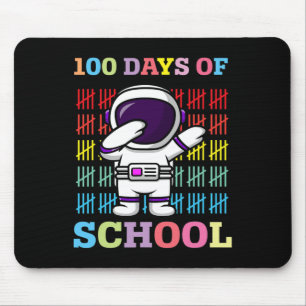 Alfombrilla De Ratón Felices 100 Días De Escolares Astronauta Dabbing L