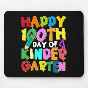 Alfombrilla De Ratón Felices 100 Días De Niños De Jardín De Niños 100 D