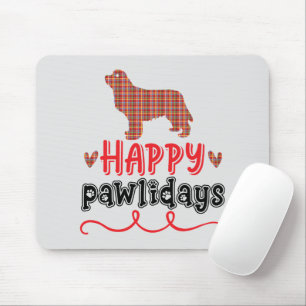 Alfombrilla De Ratón Felices Pawlidays   Divertido juego de palabras