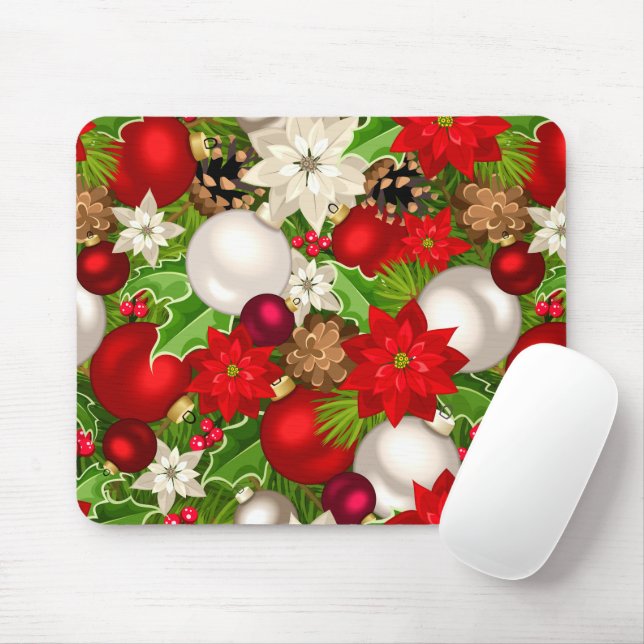 Alfombrilla De Ratón Felices vacaciones Mousepad (Con ratón)