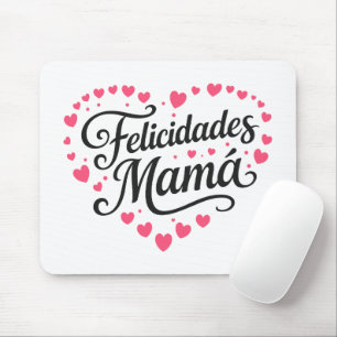 Alfombrilla De Ratón Felicidades Mamá Feliz Día de las Madres Caligrafí