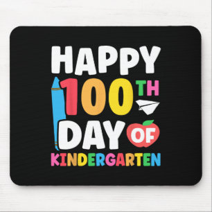 Alfombrilla De Ratón Feliz 100.º día de jardín de infancia niños 100 dí