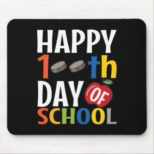 Alfombrilla De Ratón Feliz 100° Día De Estudiante De Hockey Escolar