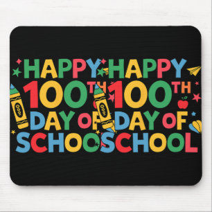 Alfombrilla De Ratón Feliz 100° Día De Profesores Escolares, Estudiante