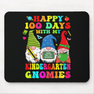 Alfombrilla De Ratón Feliz 100 Días Con Mis Gnomies De Kindergarten Par