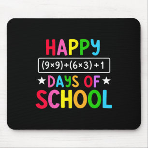 Alfombrilla De Ratón Feliz 100 Días De Colegio Ecuación De Matemáticas