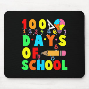 Alfombrilla De Ratón Feliz 100 Días De Escuela Maestros Niños Niño Feli