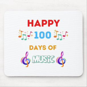 Alfombrilla De Ratón Feliz 100 días de música