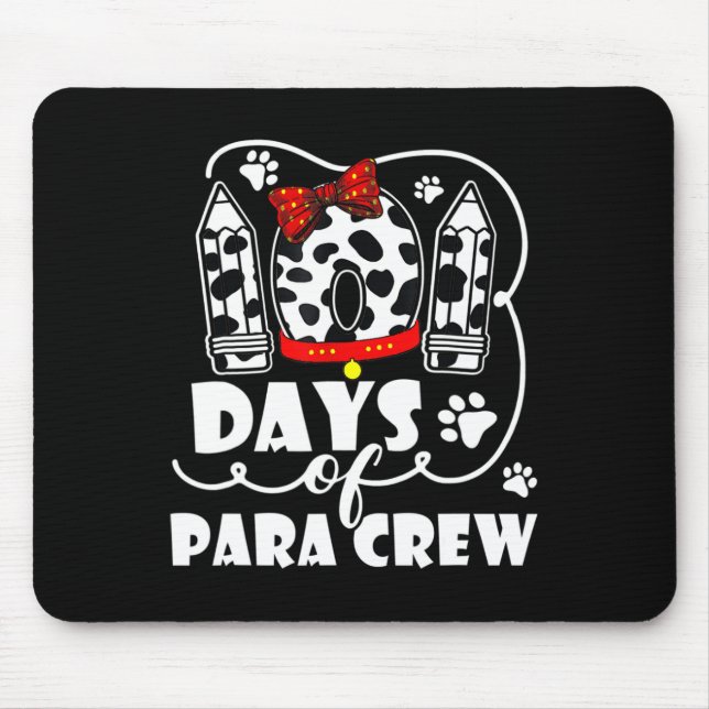 Alfombrilla De Ratón Feliz 101 días de escuela para perro 100 días inte (Frente)