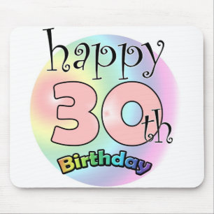 Alfombrilla De Ratón Feliz 30 cumpleaños (en roze)