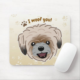 Alfombrilla De Ratón Feliz Amante Perro Shih Tzu Te Quiero con Patas