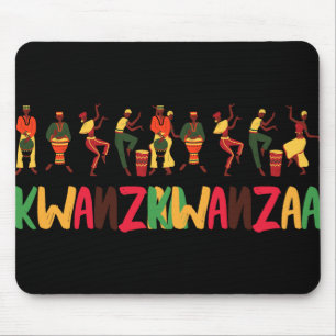 Alfombrilla De Ratón Feliz aniversario de feriado africano en Kwanzaa