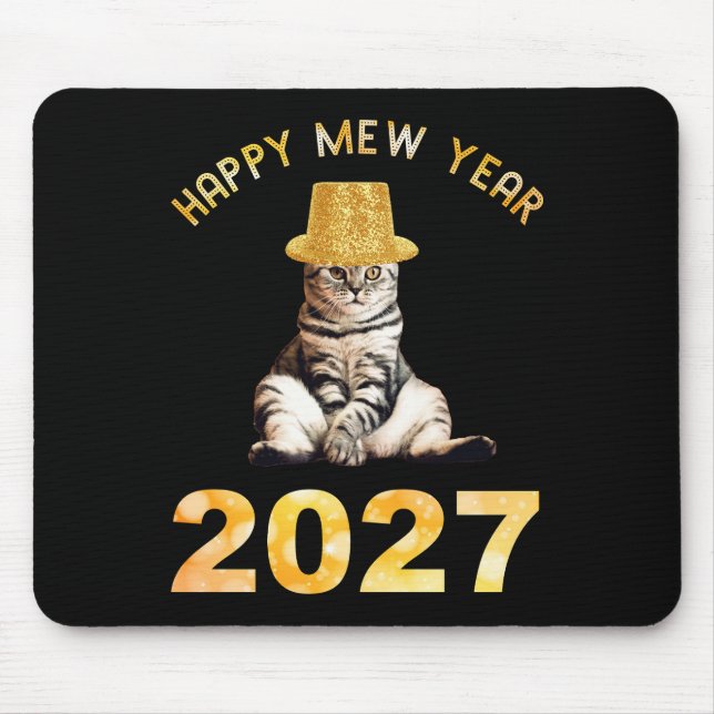 Alfombrilla De Ratón Feliz año Mew 2027 (Frente)