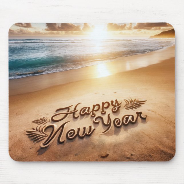 Alfombrilla De Ratón Feliz Año Nuevo (Frente)