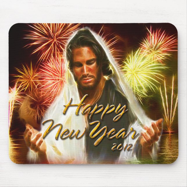 Alfombrilla De Ratón Feliz Año Nuevo 2012 B Mousepad (Frente)