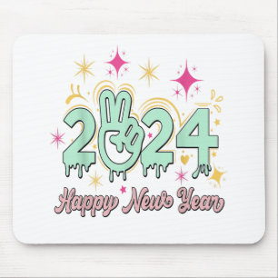 Alfombrilla De Ratón Feliz Año Nuevo 2024 Adiós 2023 Hola 2024