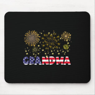 Alfombrilla De Ratón Feliz Año Nuevo 2025 Abuela Familia Bandera Americ