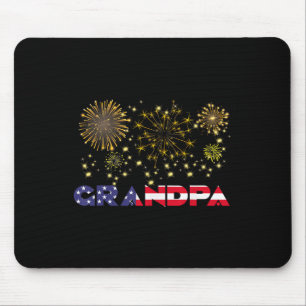 Alfombrilla De Ratón Feliz Año Nuevo 2025 Abuelo Familia Bandera Americ
