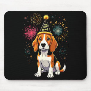 Alfombrilla De Ratón Feliz año nuevo 2025 Noche de fuegos artificiales 