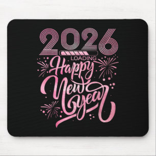 Alfombrilla De Ratón Feliz Año Nuevo 2026 Cargando fuegos artificiales