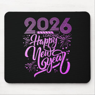 Alfombrilla De Ratón Feliz Año Nuevo 2026 Fiesta de fuegos artificiales