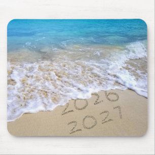 Alfombrilla De Ratón Feliz Año Nuevo 2027 Ocean Beach