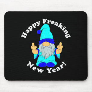 Alfombrilla De Ratón Feliz año nuevo de locos, divertido Mpy Nochevieja