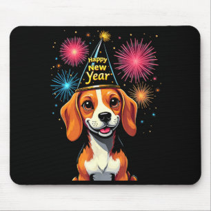 Alfombrilla De Ratón Feliz Año Nuevo Vispera 2025 Fuegos Artificiales P