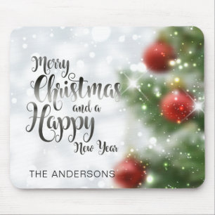 Alfombrilla De Ratón Feliz árbol de navidad personalizado el Mousepa