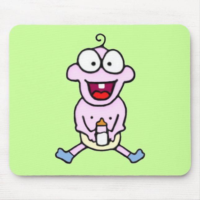 Alfombrilla De Ratón Feliz Bebé Mousepad (Frente)